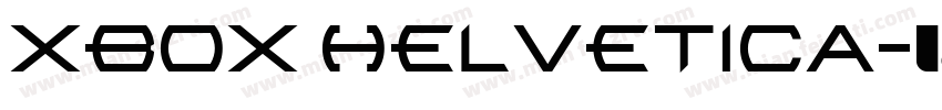 XBOX Helvetica字体转换